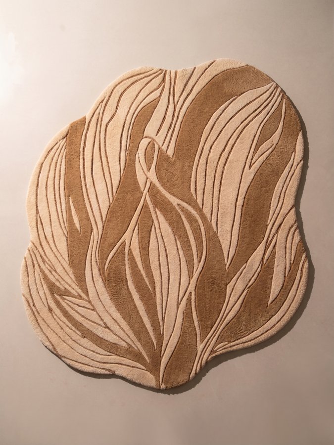 Amber Frond — hand-tufted rug