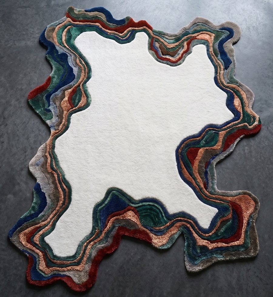 Aurora Agate — hand-tufted rug