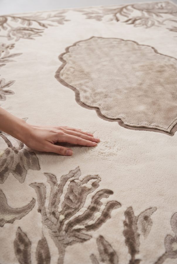 Champagne Aubusson — close-up texture detail