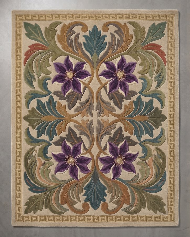 Clematis Arbor — hand-tufted rug