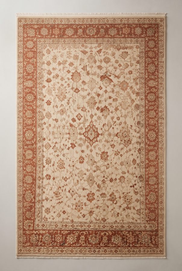 Copper Medallion — hand-tufted rug