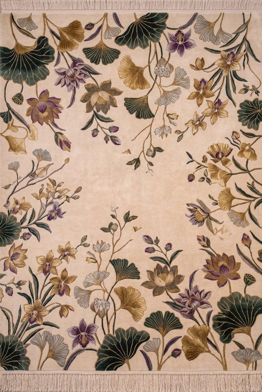 The Garden Collection — hand-tufted botanical rugs