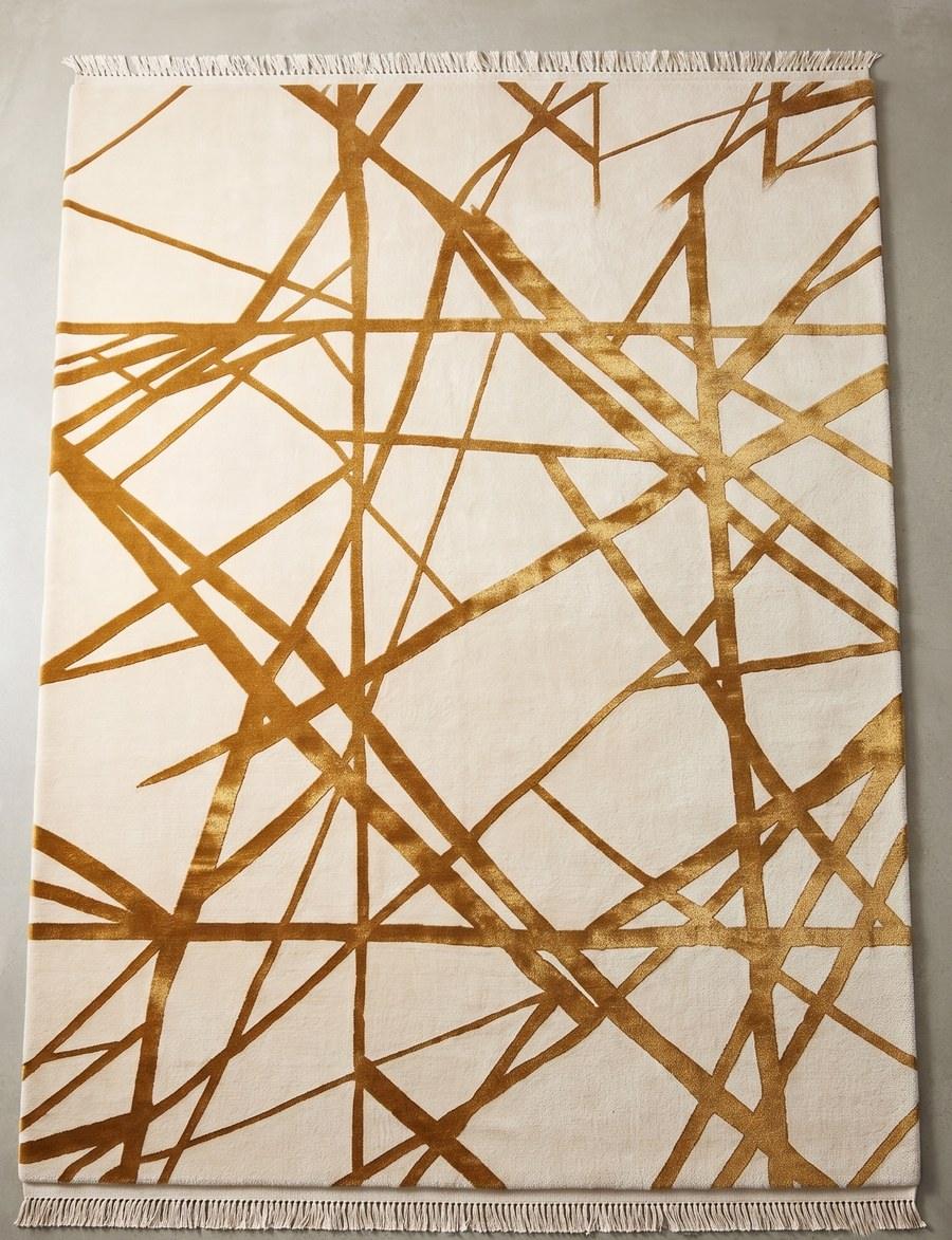 Gilded Rays — hand-tufted rug