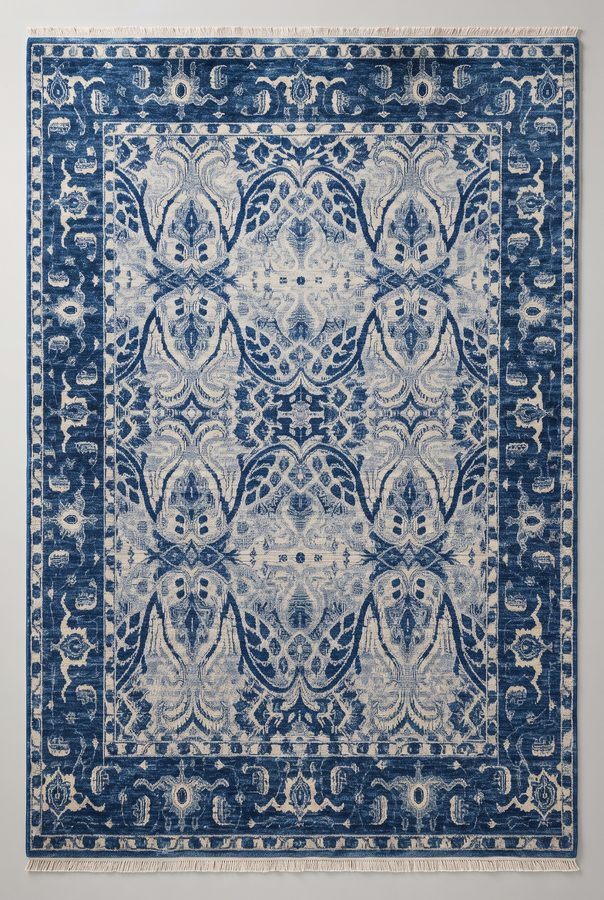 Indigo Patina — hand-tufted rug