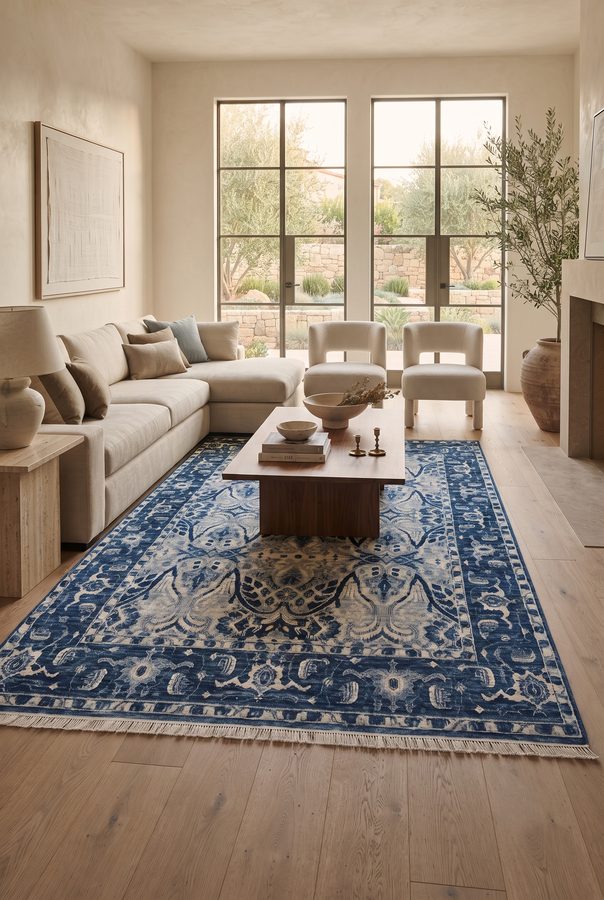Indigo Patina — styled in a room