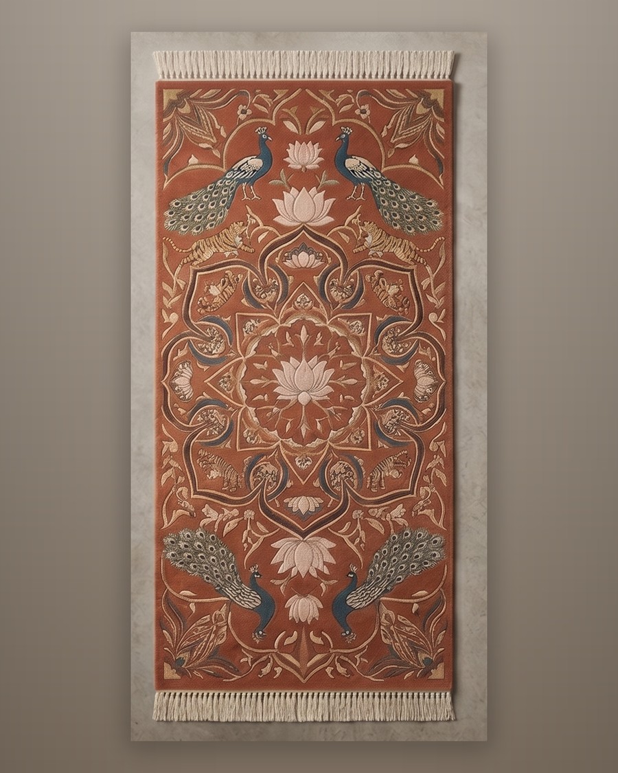 Menagerie Medallion — hand-tufted rug