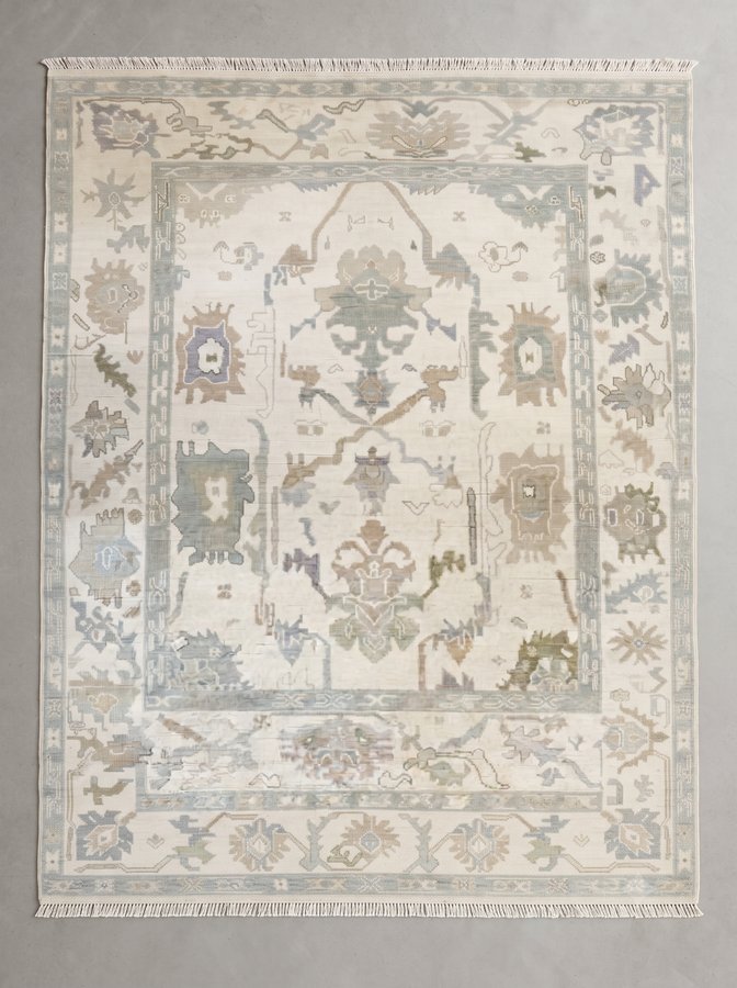 Moonstone Oushak — hand-tufted rug