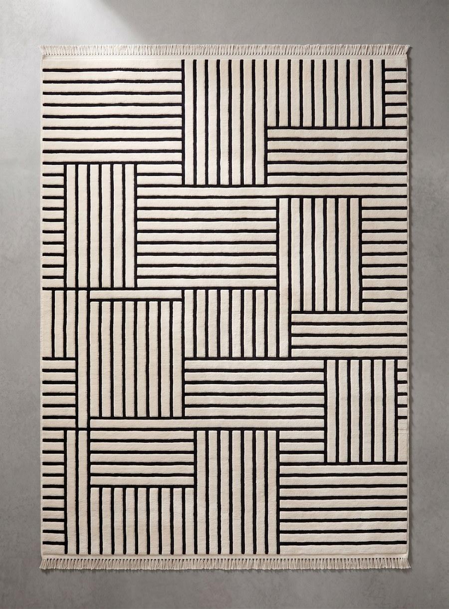 Onyx Parquet — hand-tufted rug