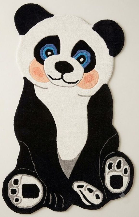 Panda Play — hand-tufted rug