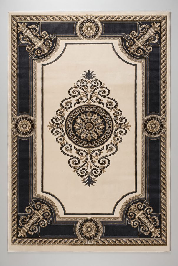 Sable Medallion — hand-tufted rug