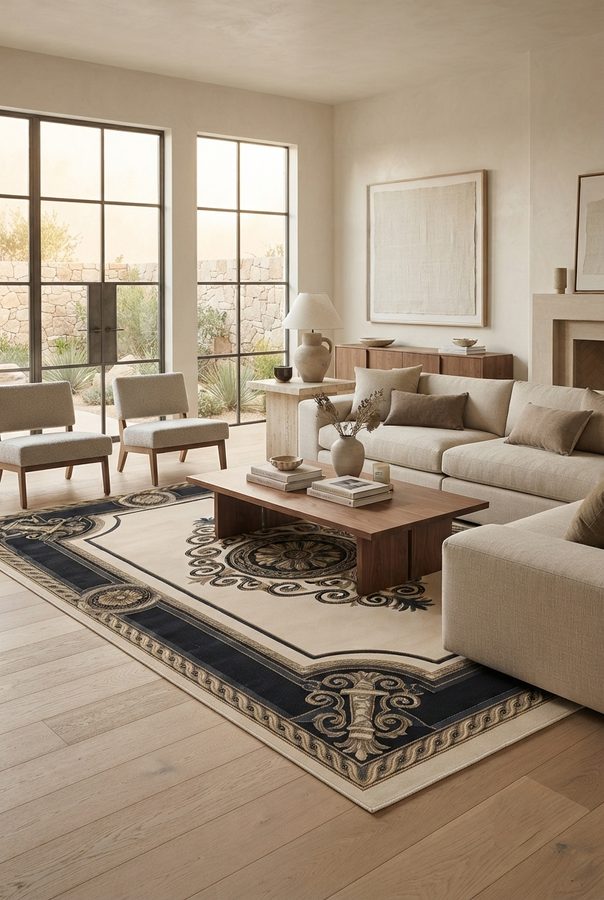Sable Medallion — styled in a room