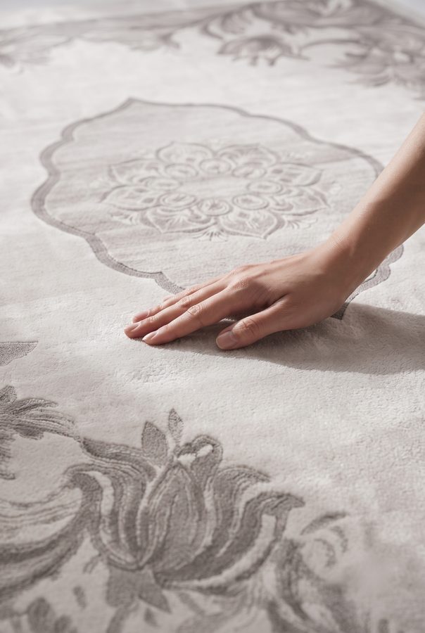 Silver Aubusson — close-up texture detail