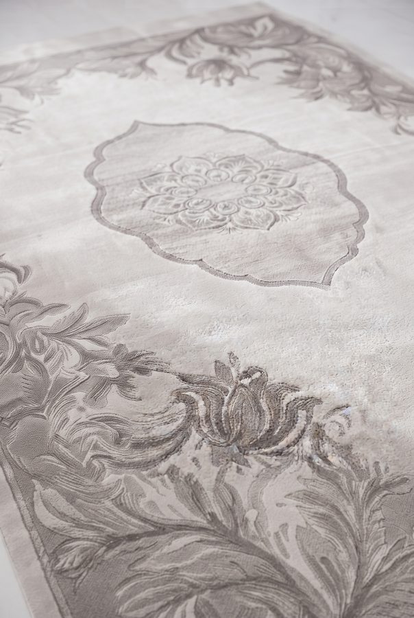 Silver Aubusson — close-up texture detail