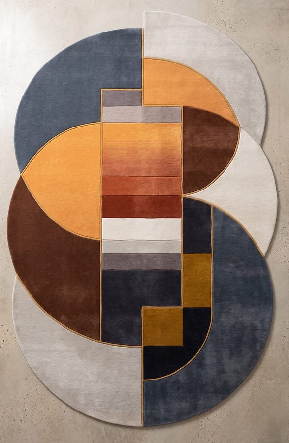 Solstice Arc — hand-tufted rug