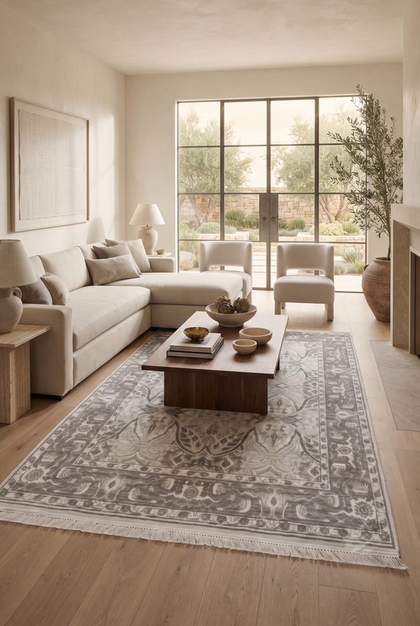 Stone Patina — styled in a room