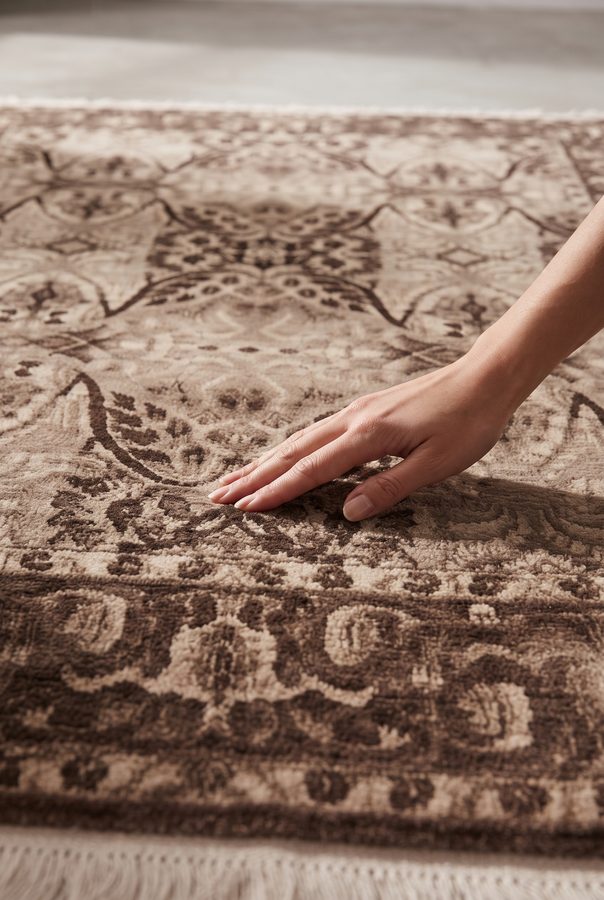 Umber Medallion — close-up texture detail