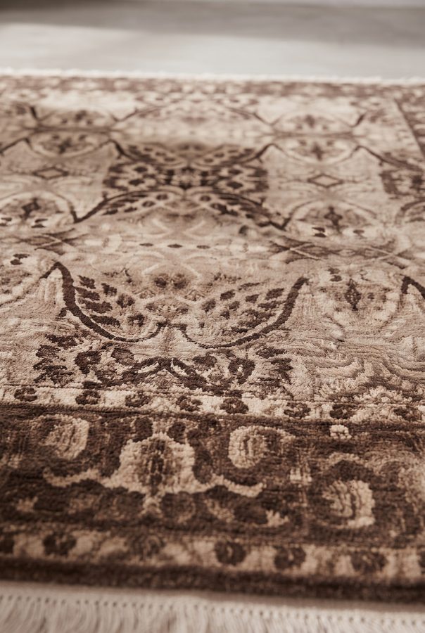 Umber Medallion — close-up texture detail