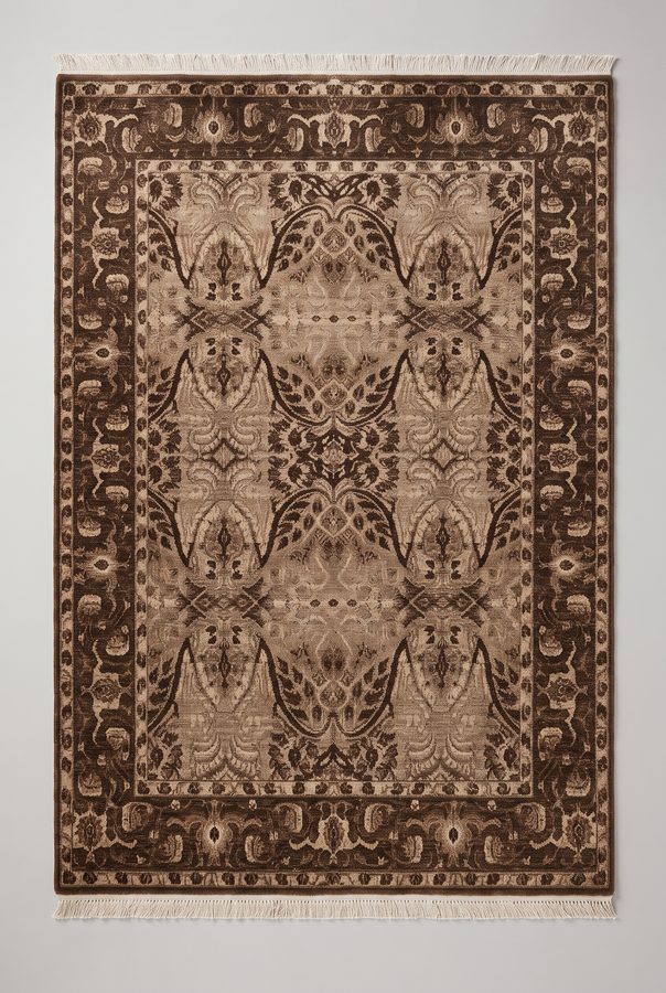 Umber Medallion — hand-tufted rug
