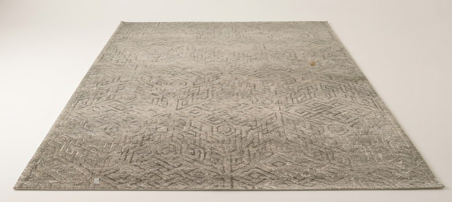Grey Textured Solid — hand-tufted rug, Diwali sale