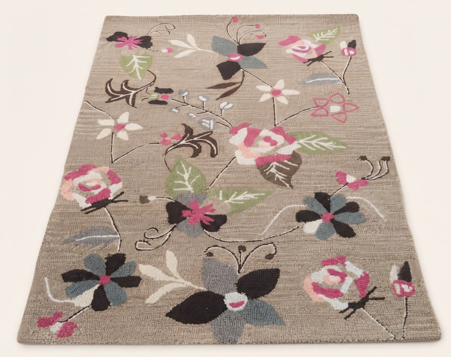 Blossom Scatter — hand-tufted rug, Diwali sale