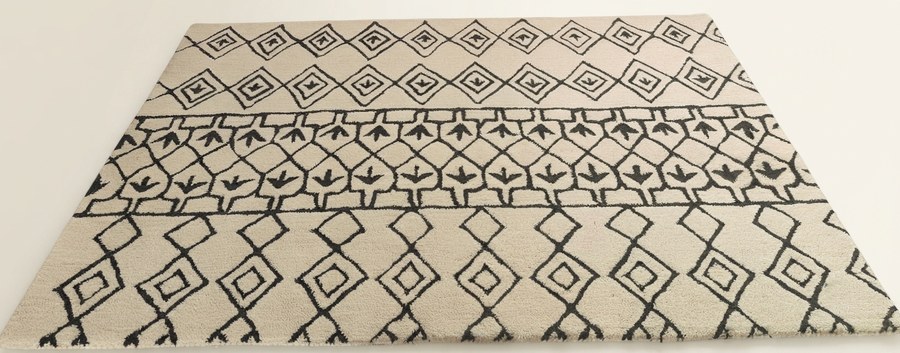 Black Diamond Band — hand-tufted rug, Diwali sale