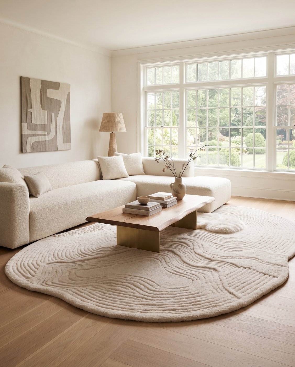 Rug styled in a living room